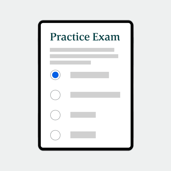 Practice Exams Card